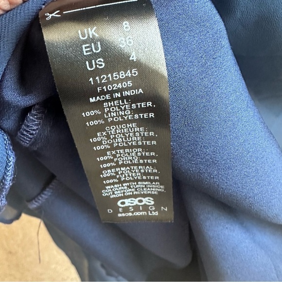 ASOS womans long blues dress - Picture 7 of 8